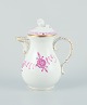 Meissen, Germany,  Pink Indian. Porcelain mocha (demitasse) pot.
Hand-painted.