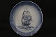 Ship plate, No. 11, from 1989. The plate is painted with Battleship, with the text H.M.S. ...