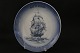 Ship plate, No. 
11, from 1989. 
The plate is 
painted with 
Battleship, 
with the text 
H.M.S. ...