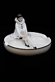 Old Art Deco 
ashtray in 
porcelain from 
the 20s/30s 
with a woman in 
a clown 
costume. 
Height: ...