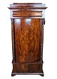 Late Empire polished mahogany pedestal cabinet with drawer at top and bottom from around ...