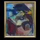 Peter Brandes, b. 1944, oil on canvasComposition signed and dated 1987Visible size: 46x38cm. ...