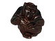 Small Royal Copenhagen brown stoneware figurine, monkey.Designed by artist Knud ...