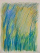 Monique Beucher 
(1934), French 
artist. Mixed 
media on paper.
Abstract 
composition. 
Colorful ...