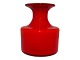 Holmegaard 
Carnaby red 
vase.
Designed by 
artist Per 
Lütken.
Height 10.5 
cm.
Perfect ...