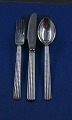 Bernadotte Georg Jensen Danish silver flatware, settings dinner cutlery of 3 pieces
