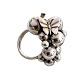 Georg Jensen; A 
Moonlight 
Grapes ring in 
sterling silver 
with butterfly. 
Ring size 54.
Stamped ...