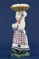 Aluminia Children's Day figure, The woman with the eggs from 1947.Height 15.0 cm.The ...