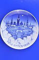 Bing & Grondahl 
porcelain. 
Christmas plate 
1995, "The 
towwers of 
Copenhagen". 
Artist : Jørgen 
...