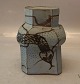 Bodil Manz 
Mamushi snake 
jar with lid  
16.5 cm 
Signed and 
have a text in 
Danish: Hvis 
man ...
