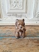 Royal Copenhagen Figure - eating bear No. 3014, Factory first Height 9.5 cm. Design: Knud Kyhn
