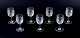 Baccarat, 
France. A set 
of seven 
"Nancy" red 
wine glasses in 
clear crystal 
glass.
Approximately 
...