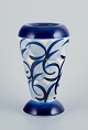 Søholm, 
Bornholm, 
Denmark. 
Ceramic vase. 
Abstract 
design. Glaze 
in blue shades.
Mid-20th ...