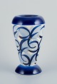 Søholm, 
Bornholm, 
Denmark. 
Ceramic vase. 
Abstract 
design. Glaze 
in blue shades.
Mid-20th ...