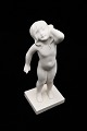 Rare Arne Bang 
figurine of a 
girl with 
cream-colored 
glaze made for 
Ipsen's Widow, 
stamped AB - 
...