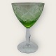Lyngby Glass, 
Viennese 
antique, White 
wine glasses 
green goblets, 
12cm high, 
7.5cm in 
diameter ...