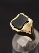14 carat gold ring  with onyx