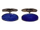 David Andersen 
Norway sterling 
silver, pair of 
cufflinks with 
blue enamel.
Hallmarked  
"D-A ...