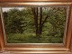 Vilhelm Kyhn 
(1819-1903), 
Danish Golden 
Age painting of 
a priest garden 
from 1874.
Signed ...