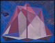 Ernst Wrede 
(1907-1973), 
Swedish artist, 
pastel on 
paper.
Cubist 
composition. 
Colorful ...