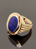 14k gold ring with lapis lazuli