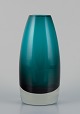 Tamara Aladin 
(1932-2019) for 
Riihimäen Lasi, 
Finland. Art 
glass vase in 
turquoise.
Model ...