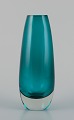 Tamara Aladin 
(1932-2019) for 
Riihimäen Lasi, 
Finland. Art 
glass vase in 
turquoise.
Model ...