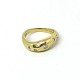 A 14k gold ring 
set with 
diamonds. 
Weighing app. 
0,22 ct.
Ring size 52. 
Stamped "585".
Danish ...