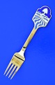 Anton Michelsen 
Christmas 
cutlery, gilded 
sterling silver 
with an enmael 
motif " The 
Tree of ...