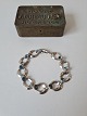 Hermann Siersbøl vintage bracelet in sterling silver with light blue stones Stamped: 925s - ...