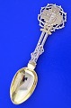 Anton Michelsen 
Christmas 
cutlery, gilded 
silver with 
towers marks 
/830s. 
Christmas spoon 
1914 ...