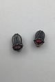 Georg Jensen 
Sterling Silver 
Annual Earrings 
(clips) 2007 
(Carnelian) 
Measures 2 cm 
(0.78 inch) ...