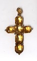 Denmark. E. F. 
Dahl's widow, 
Copenhagen. 
(EFD). Gold 
cross (14K) 
with citrine 
stones and 
pearls. ...