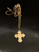 8 carat gold Dagmar cross 2.4 x 1.8 cm. and chain 40 cm. subject no. 552493