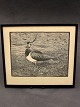 Johannes Larsen 
woodcut 32.5 x 
28 cm. with 
lapwing no. 
552494