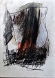 Skovgaard, 
Peter (1960 -) 
Denmark: 
Composition. 
Crayon on 
paper. Signed. 
30 x 21 cm.
Unframed.