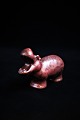 Glazed ceramic 
hippopotamus 
from L. Hjorth 
- Denmark. 
H: 7.7cm. L: 
12cm.
