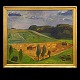 Ebba Carstensen, 1885-1967, oil on canvas. Landscape. Signed and dated 1956Visible size: ...