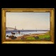Vilhelm Kyhn, 1819-1903, oil on canvasView from the castle Hindsgavl, Fyn, DenmarkSigned and ...