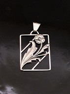 Art deco 830 silver pendant