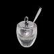 A.F. Rasmussen. 
Glass Jar with 
Sterling Silver 
Lid and Spoon.
Art deco 
Sterling silver 
Lid and ...