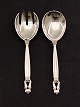 Georg jensen 
Acorn salad set 
20 cm. sterling 
silver item no. 
552869