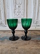 Green white 
wine glass with 
olive grinds 
Produced at 
Holmegaard from 
1853 
Height 12.5 
cm. ...