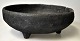 Three-legged bowl, clay, Iron Age, Denmark. Height: 7 cm. Dia.: 19 cm.Place of discovery: ...