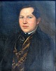 Fiebig, Carl Rudolph (1812 - 1874) Denmark: Self-portrait. Oil on canvas. Signed 1846. 30 x 24 ...