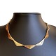 Hans Hansen, Bent Gabrielsen; Peak necklace of 14k gold