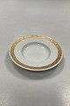 Royal 
Copenhagen Gold 
Fan Small Deep 
Plate No 11514.
Måler 16cm / 
6.30 inch
