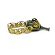 Th. 
Frederiksen; A 
14k gold 
bracelet with 
floral motif.
Clasp with two 
safety catches.
W. 1,6 ...