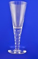 Kastrup glassworks, goblet glass on flat foot, Height 24.6 cm. Diameter  9.4 cm. Perfect ...