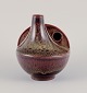 European studio 
ceramist. 
Unique ceramic 
vase with 
speckled glaze 
in brown tones.
Cubist shape 
...